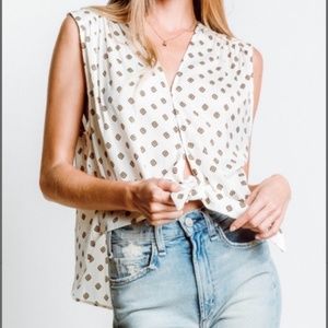 Free People Mornings in Marrakesh White Tank